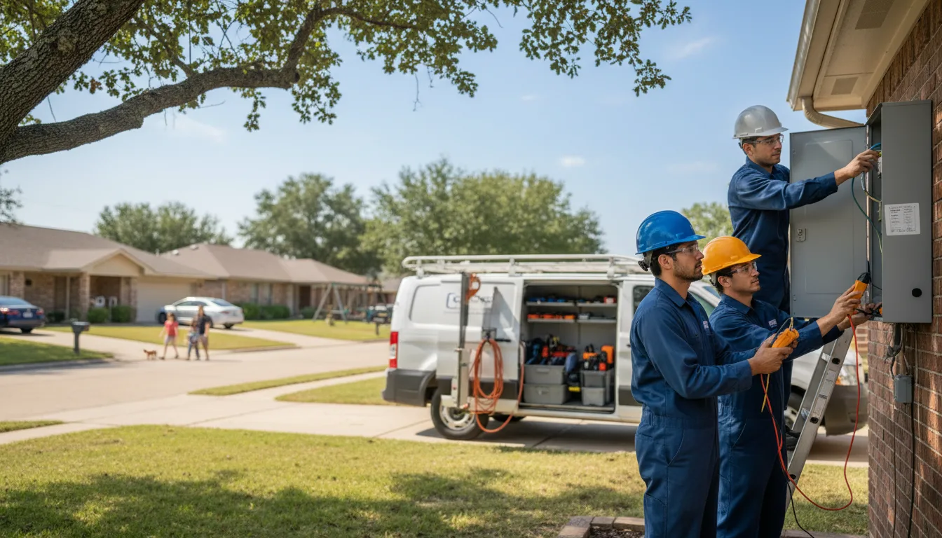 Certified electrician providing emergency electrical services in Eland, WI
